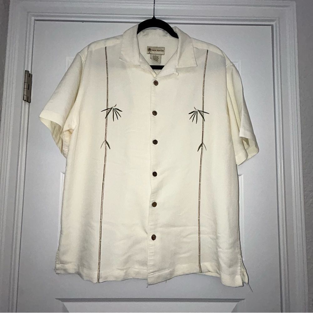 Havana Jacks Cafe Button Front Short Sleeve Shirt